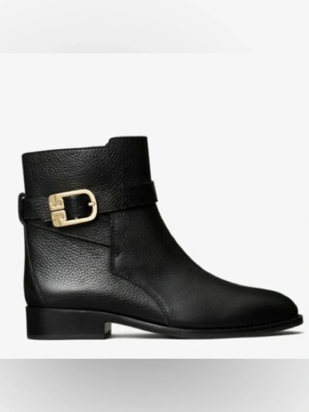 Tory Burch Brooke Bootie Black Tumbled Leather 9.5
